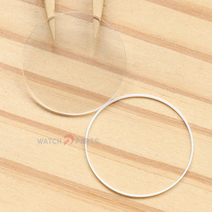 Double Domed Watch Sapphire Crystal&Gasket for Chopard Happy Sport 278492 36mm Glass