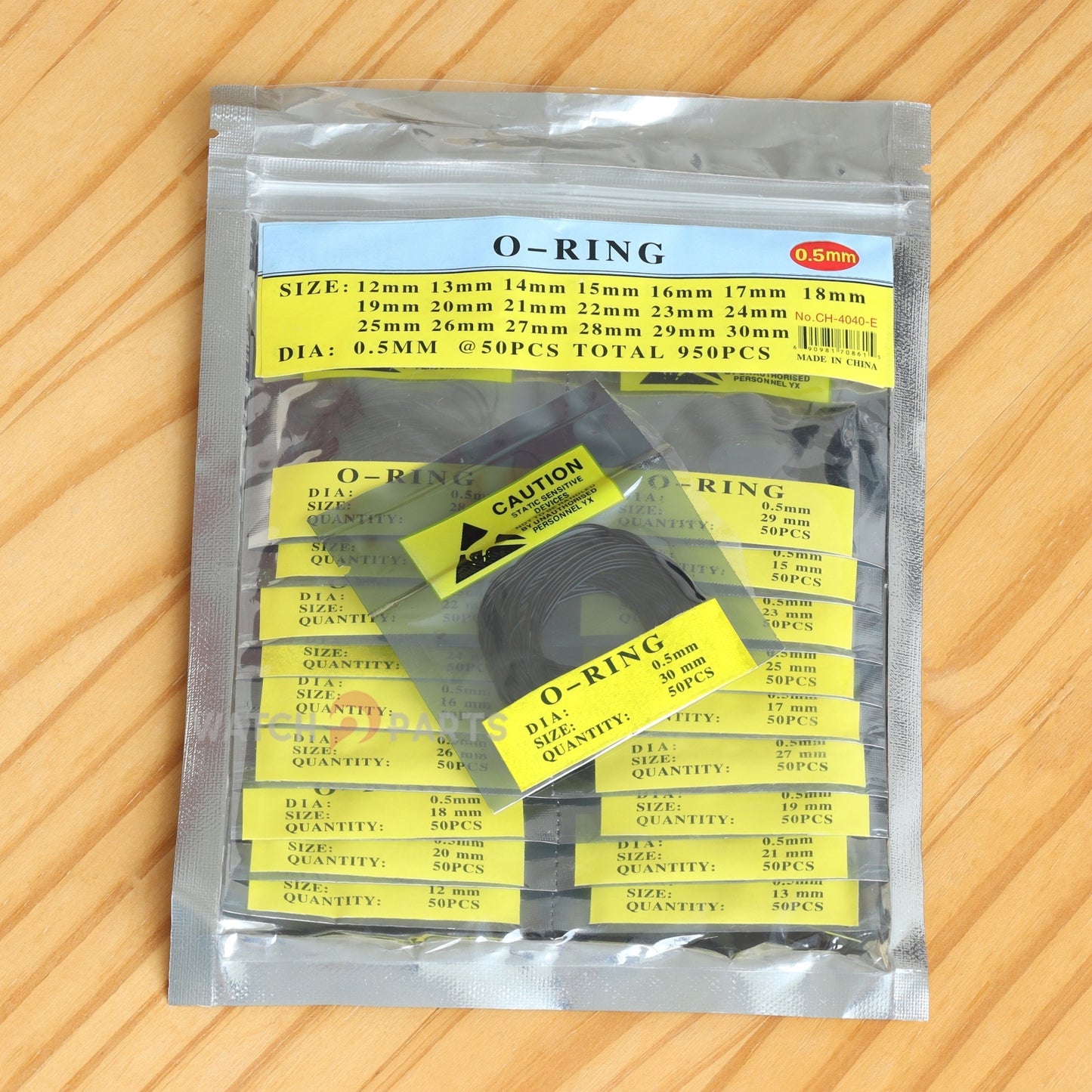 6 Sizes Watch Gasket Set Waterproof Rubber Ring O-Ring for Watch Bezel/Case Back