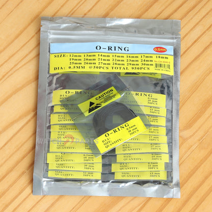 6 Sizes Watch Gasket Set Waterproof Rubber Ring O-Ring for Watch Bezel/Case Back