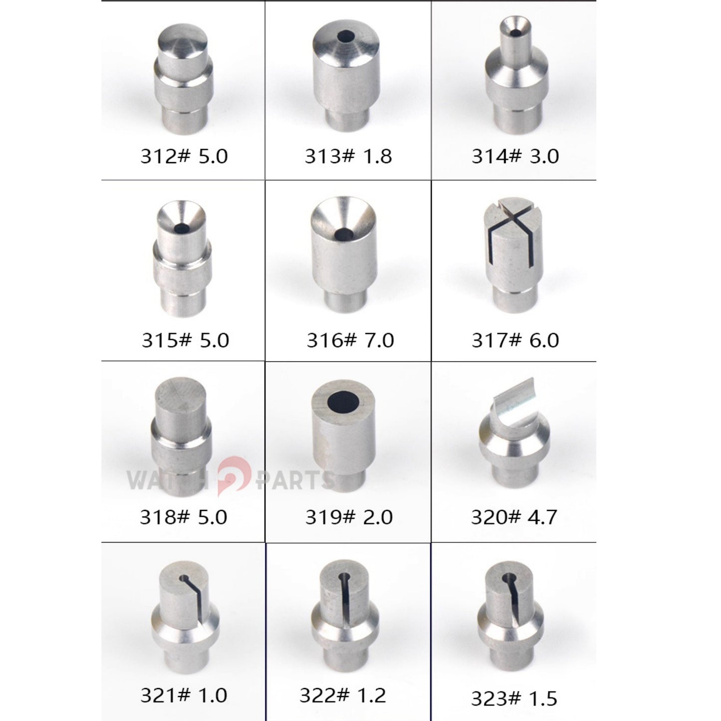 Professional Watchmaker Staking Set–Precision Punch&Anvil Bench Tool Kit for Pressing Hands&Balance Staffs&Gears&Rotor Bearing Screw