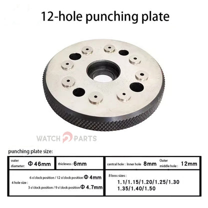 Professional Watchmaker Staking Set–Precision Punch&Anvil Bench Tool Kit for Pressing Hands&Balance Staffs&Gears&Rotor Bearing Screw