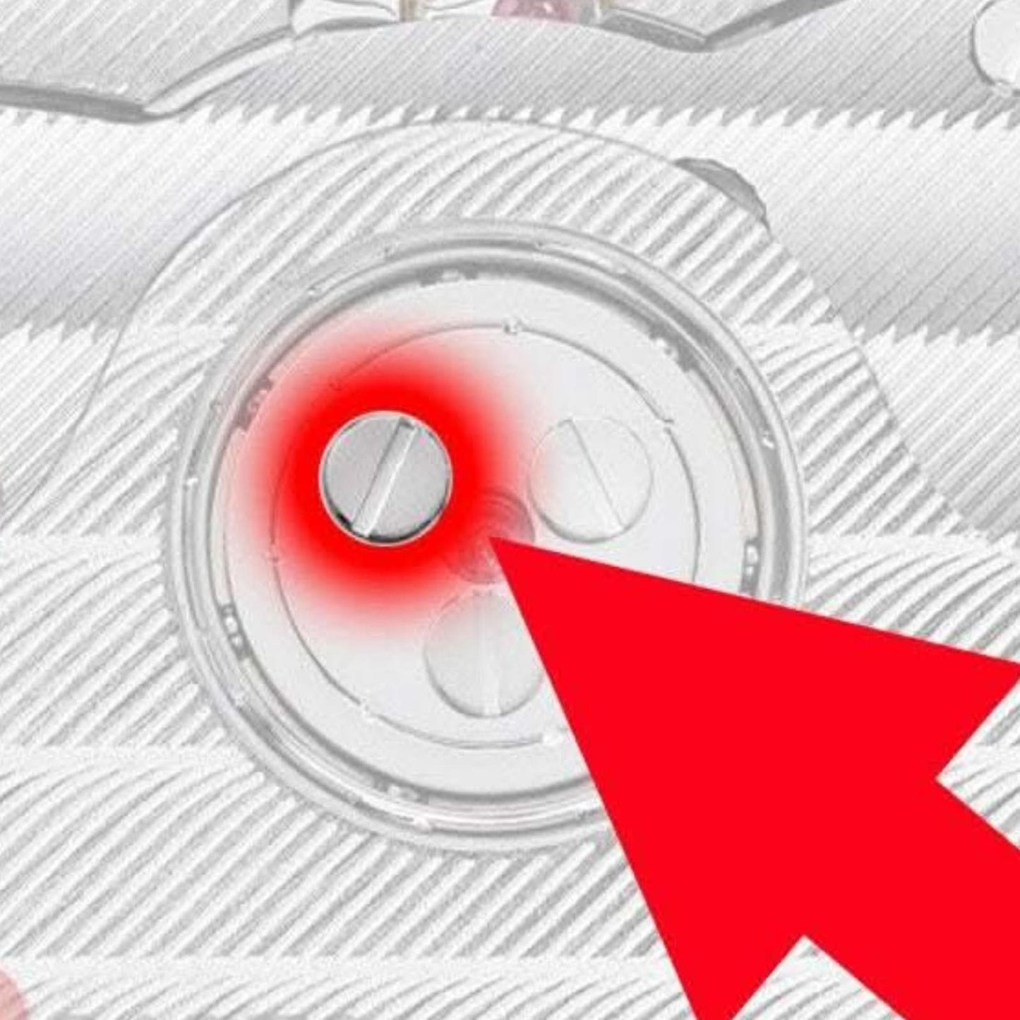 Reloj cómo oscilan el tornillo del rotor automático para el calibre Cartier Cal.1847 MC