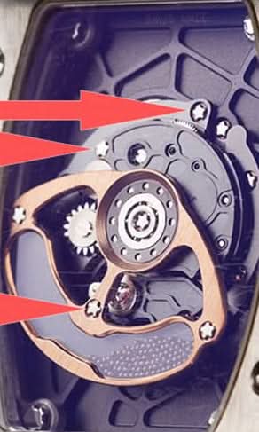 1,16 mm 5 piombo cacciavite per RM Richard Mille RM007 Lady Automatic Movve Watch Splint Parti degli strumenti per parti di vite