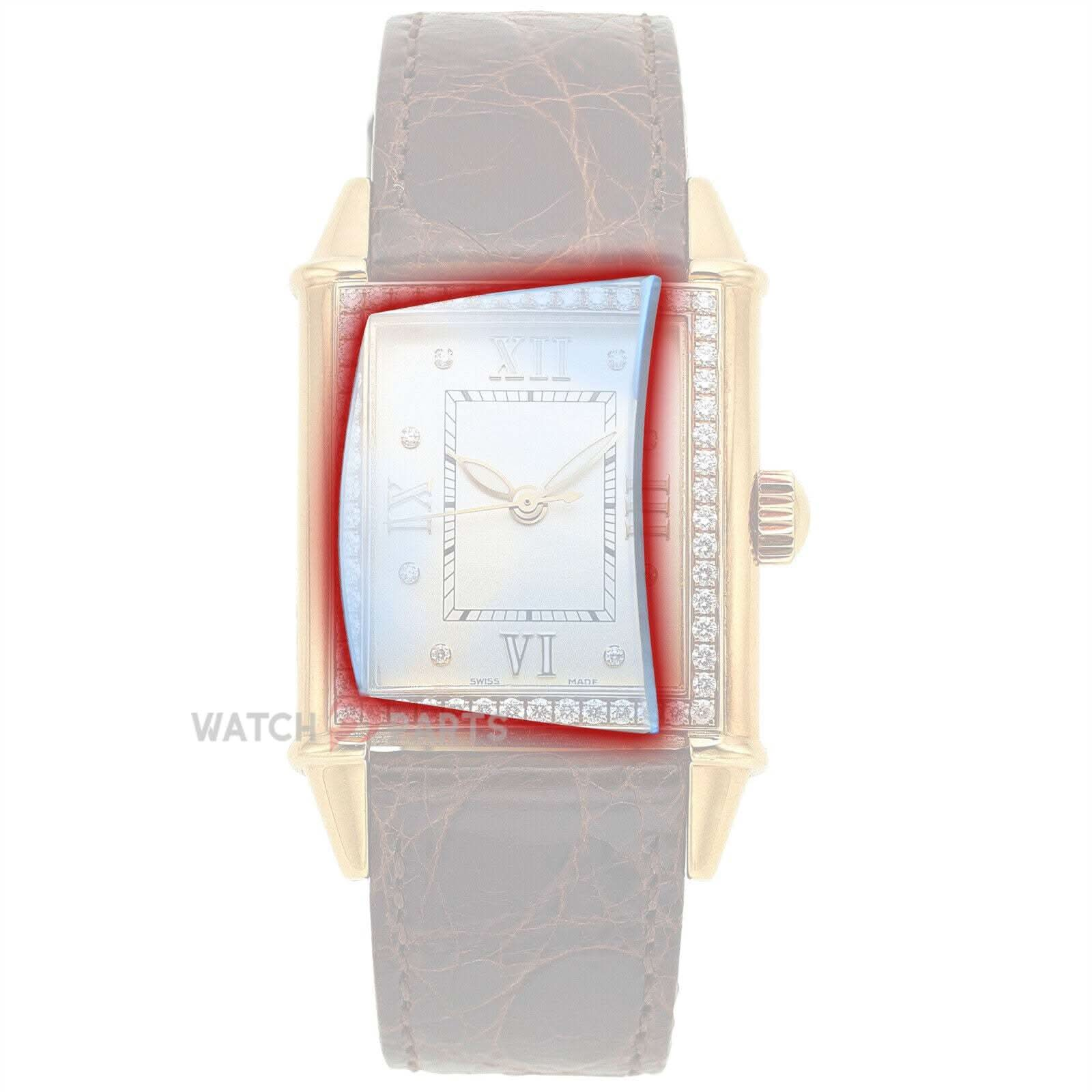 Mira Cristal de zafiro para Girard Perregaux 21.5 * 18.0 mm de vidrio abovedado