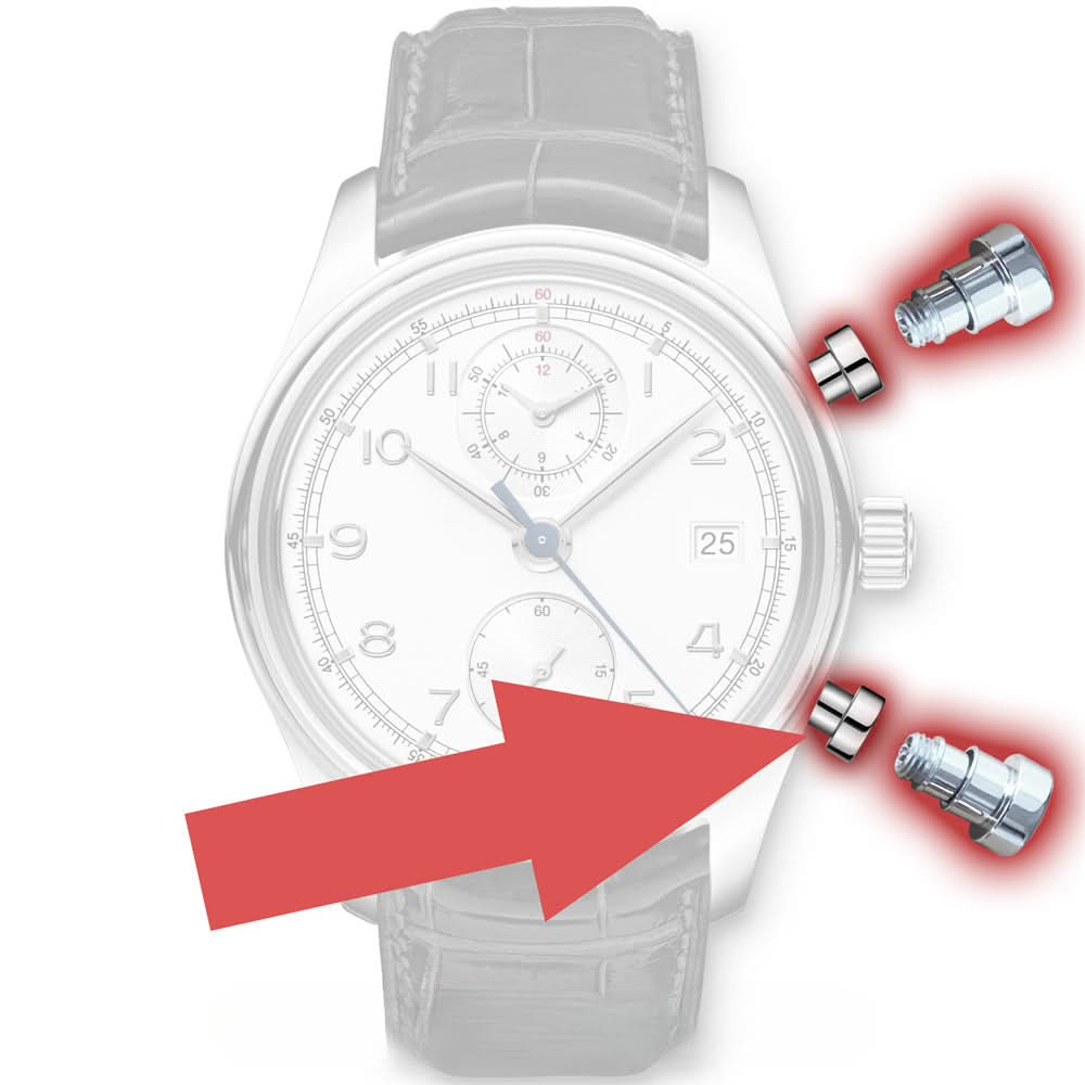 Regarder le bouton Pusteur pour IWC Portuyser IW3904 Chronograph Watch Pusher