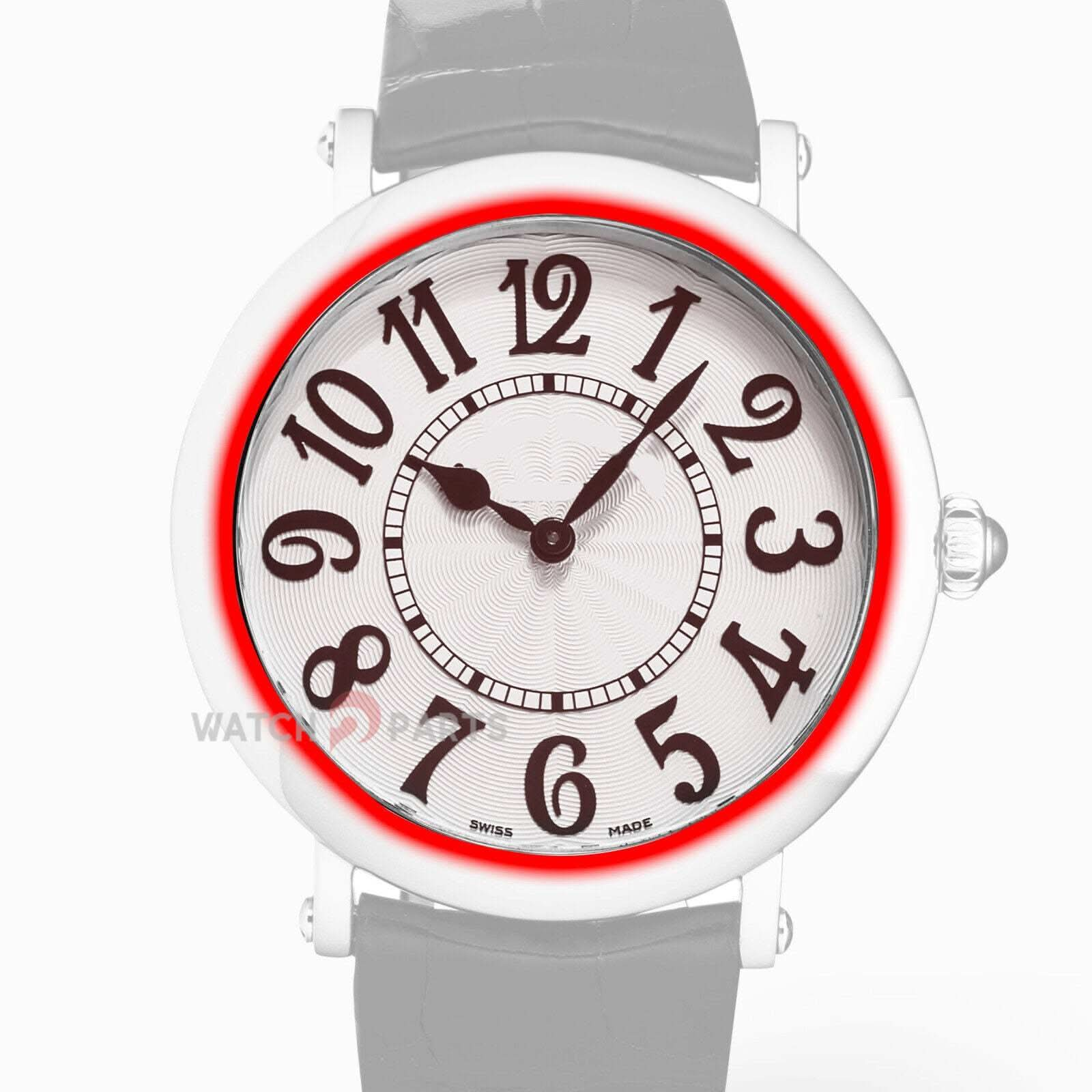 الكريستال الياقوت المطبوع لـ AR Franck Muller Round Classic/Color Dream 8038