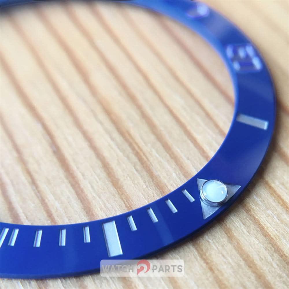 Blue Cerachrom ceramic bezel Insert inlay for Rolex Submariner Date Blue Sunburst Dial 116613 watch