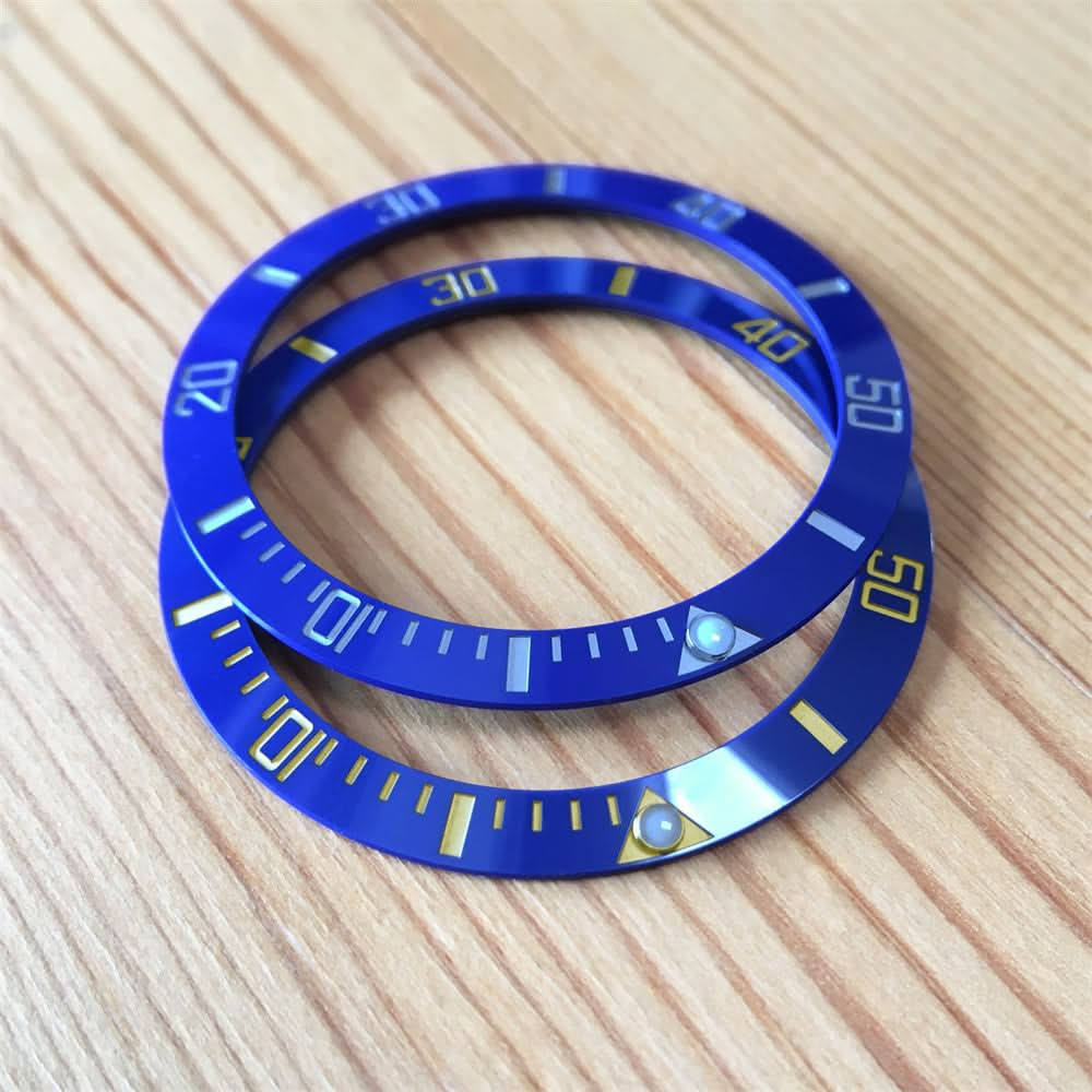 Insert de la céramique Blue Cerachrom Insert pour Rolex Submariner Date Blue Sunburst Dial 116613 Watch