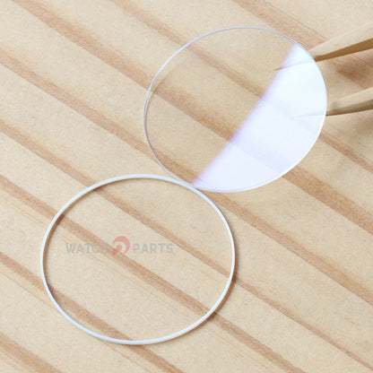 Double-sided AR Coating Watch Sapphire Crystal&Gasket for IWC Portofino Automatic IW4581/4590/4591 37mm Glass - watch2parts