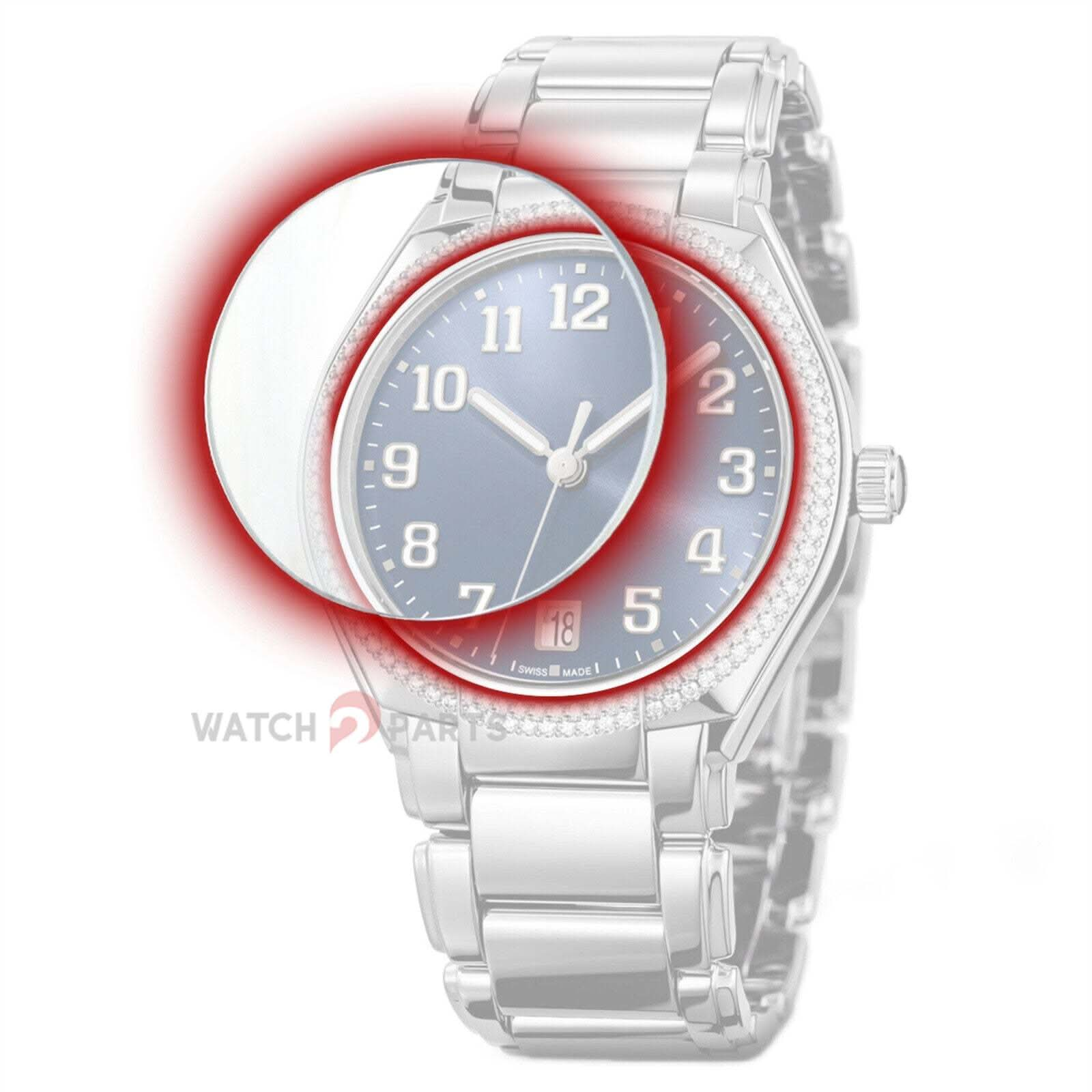 مشاهدة Crystal for Patek Philippe 7300 Twenty ~ 4 مقببة مزدوجة ساعة الياقوت