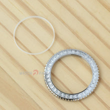 Bisel de reloj de diamante moissanite sintético para Rolex Submariner 40/41 mm Watch Gemstone Bisel