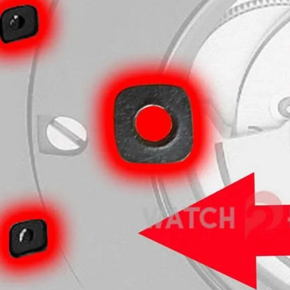 Manga de fijación del soporte del perno del espacio del tornillo de plástico para la caja de reloj de fusión Hublot Classic Back