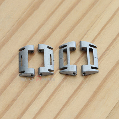 Steel 28/30mm Watch Leather Strap Insert for IWC Ingenieur Watch Band Link