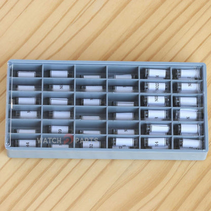 49 tamaños Reloj Junta Conjunto de goma impermeable para el tubo/botón de la corona de reloj