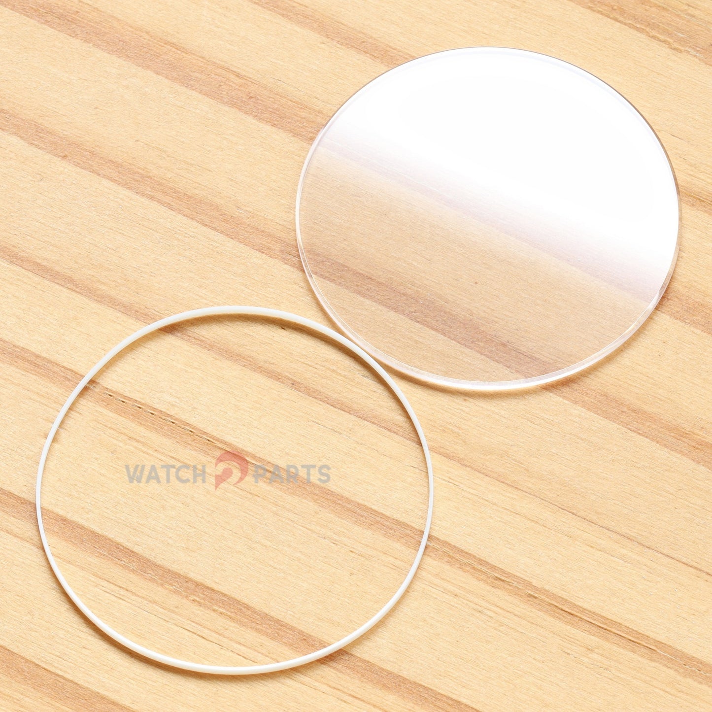 Round Flat Watch Sapphire Crystal&Gasket for Chopard Happy Spirit 207154 32mm Glass