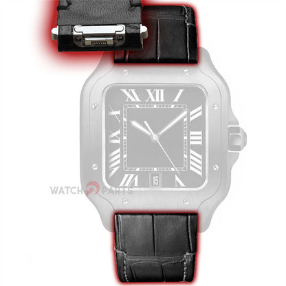 Watch Quick Release Leather Strap for Cartier Santos 18.5/21mm Band