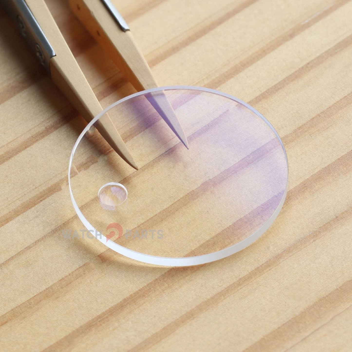 Mira Cristal de zafiro para Ulysse Nardin Marine Blue Seal UN 356-68 RELOJ