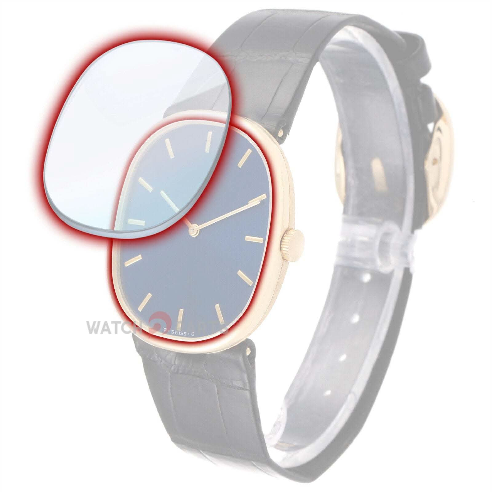 Mira Crystal para Patek Philippe 3589/3738/3746/3848/5733 Golden Ellipse Glass