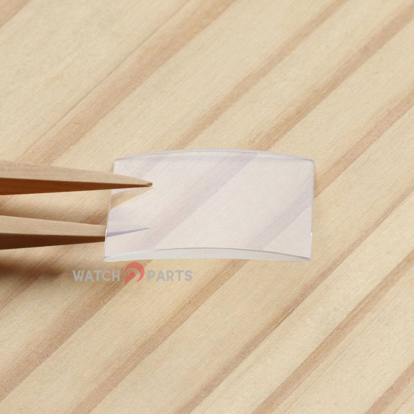 Mira Cristal de zafiro para Cartier Tank MC 3589 Class delantero y estuche Back Watch Glass