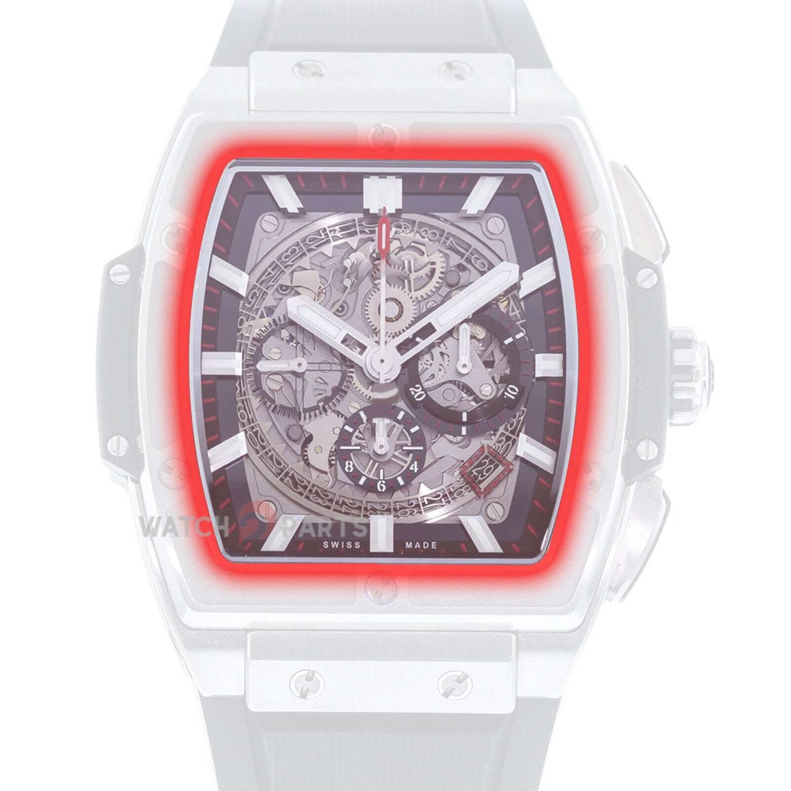 Cristal de zafiro para Hublot 601 Spirit of Big Bang Front & Case Back Watch Glass