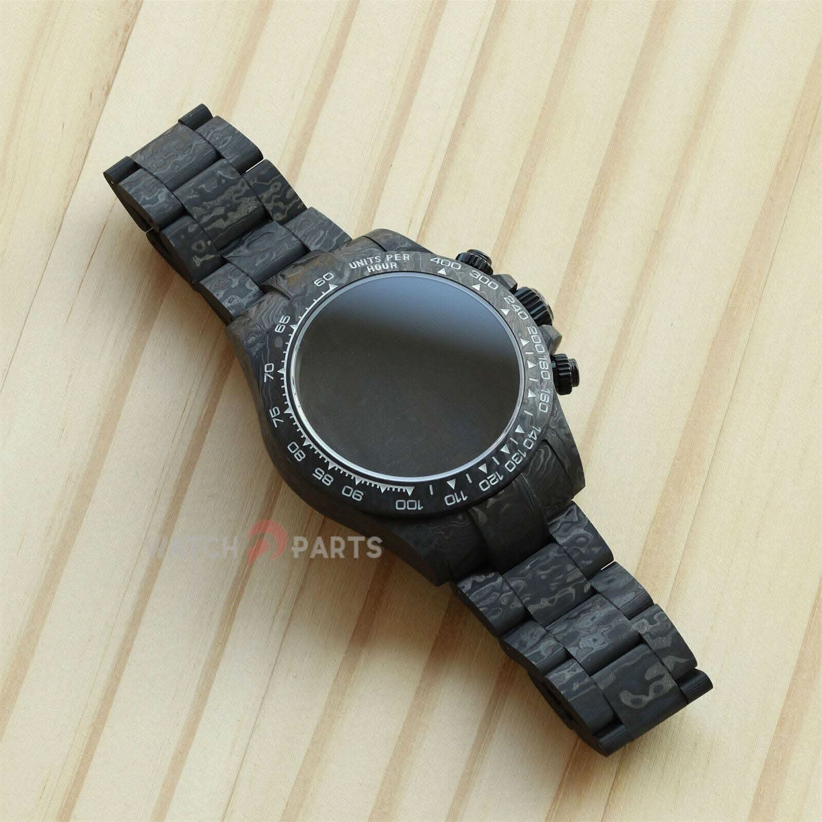 Regarder un étui en fibre de carbone pour Rolex Daytona Cal 4130 Mouvement de montre 116500