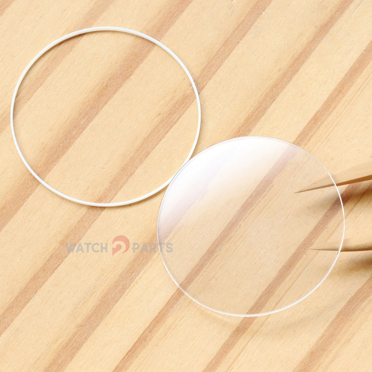 Round Flat Watch Sapphire Crystal&Gasket for Bvlgari Bvlgari Bvlgari BB38WSSDAUTO 38mm Glass