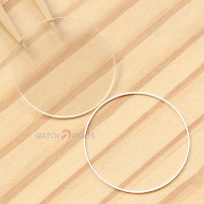 Round Flat Watch Sapphire Crystal&Gasket for Bvlgari Bvlgari Bvlgari BB38WSSDAUTO 38mm Glass