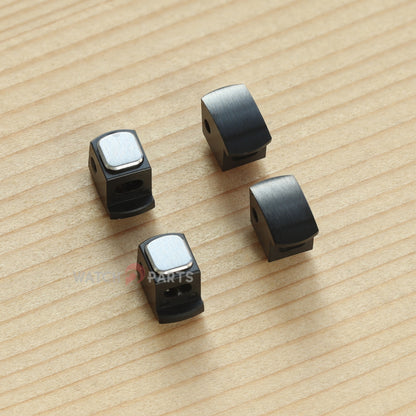 Watch Strap Quick Release Component for Audemars Piguet Royal Oak Offshore 42/43mm 15720 26420 Black Interchangeable Strap System Leather Rubber Band