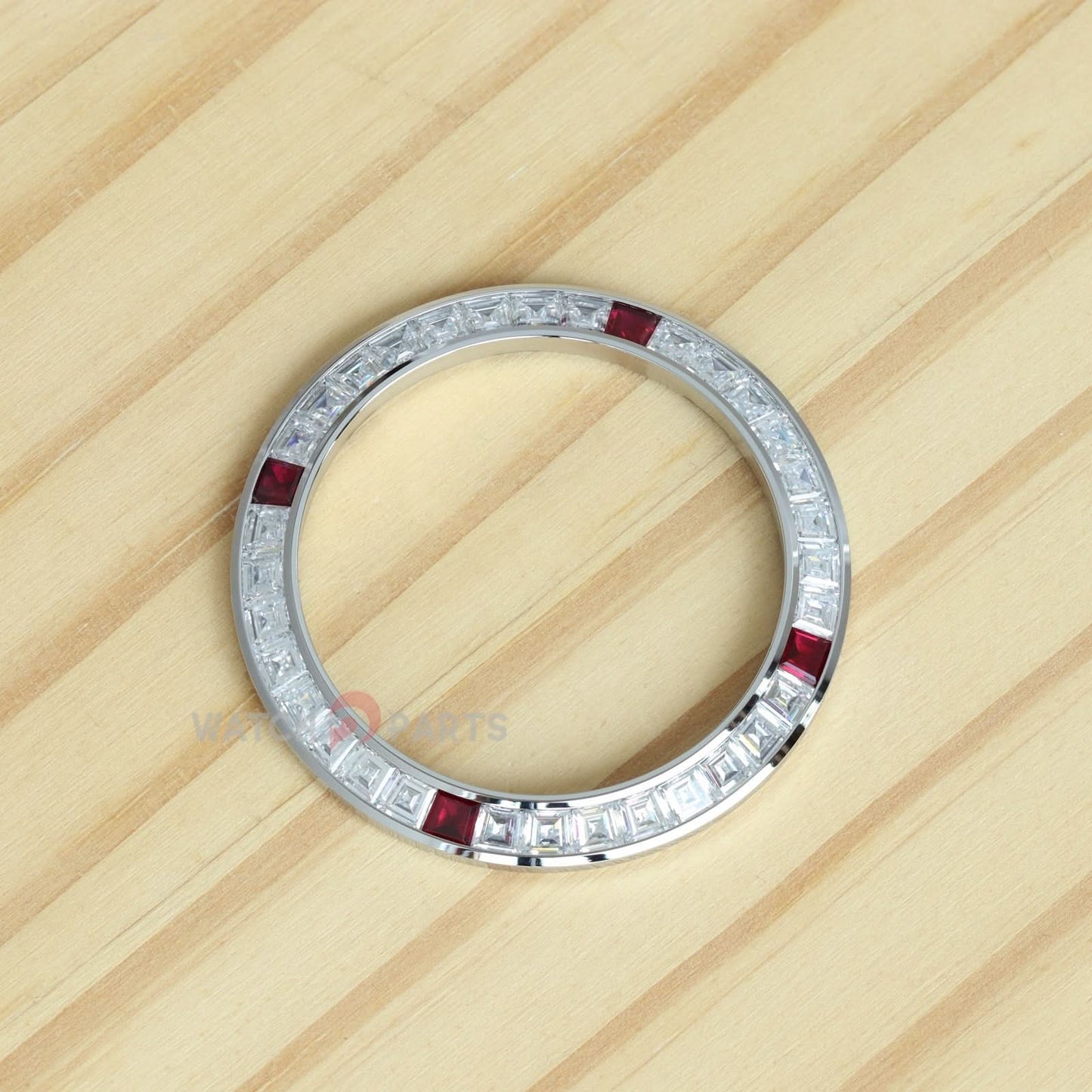 Synthetic Moissanite Diamond/Rubies Watch Bisel para Rolex Daytona 40 mm Watch Gemstone Bezel