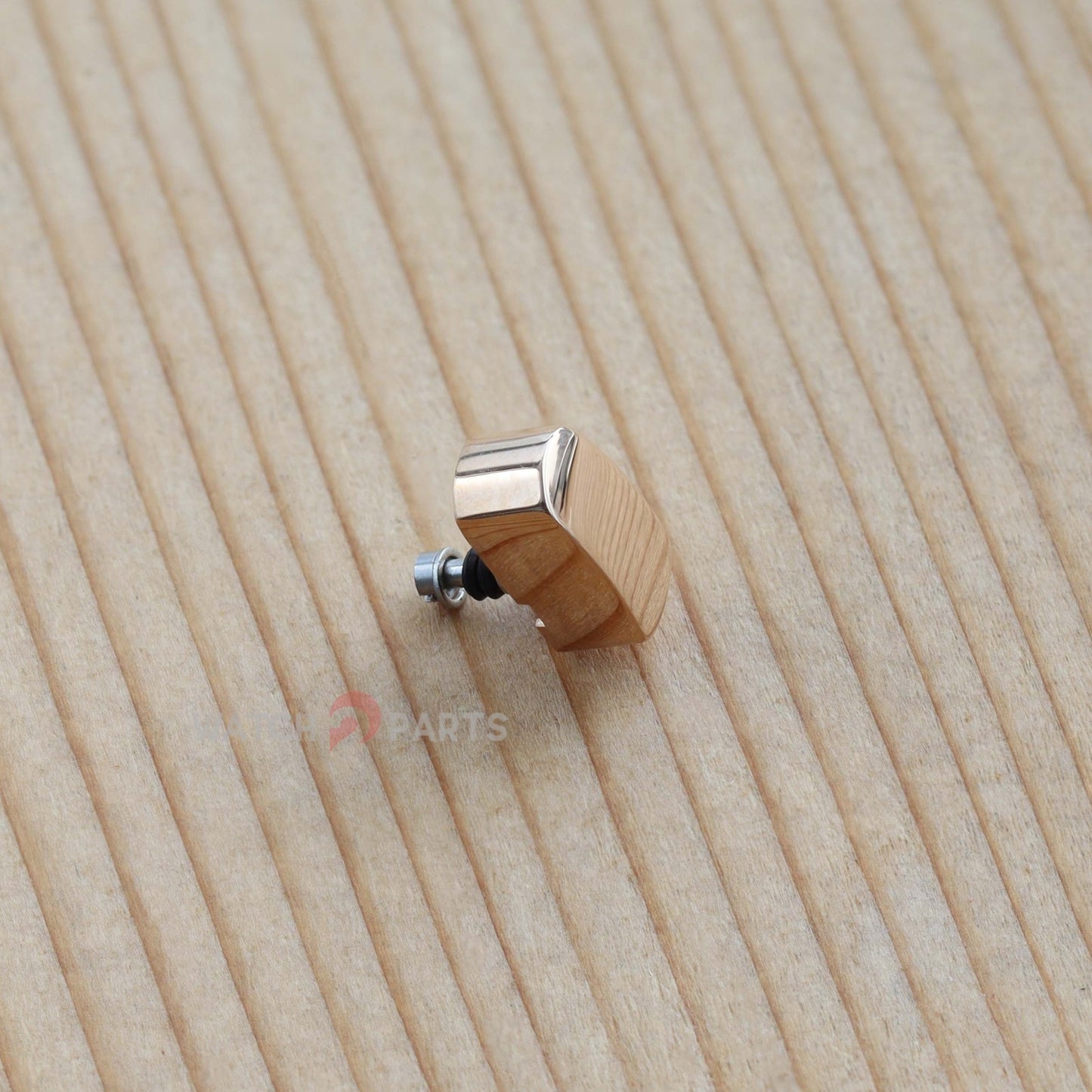 18K Rose Gold/Steel Watch Pusher for Patek Philippe PP 5968 Aquanaut 42.2mm Watch Button - watch2parts
