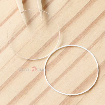 Double Domed Sapphire Crystal&Gasket for Vacheron Constantin VC Retrograde 47245 38mm Watch Glass