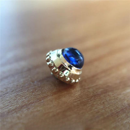 Blue Sapphire Crystal Watch Crown pour Cartier Tank / Ronde Lady's Watch