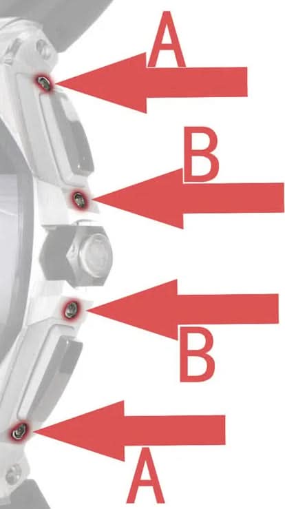 inner hexagon screw for AP Audemars Piguet Royal Oak Offshore 44mm big panda chronograph watch pusher