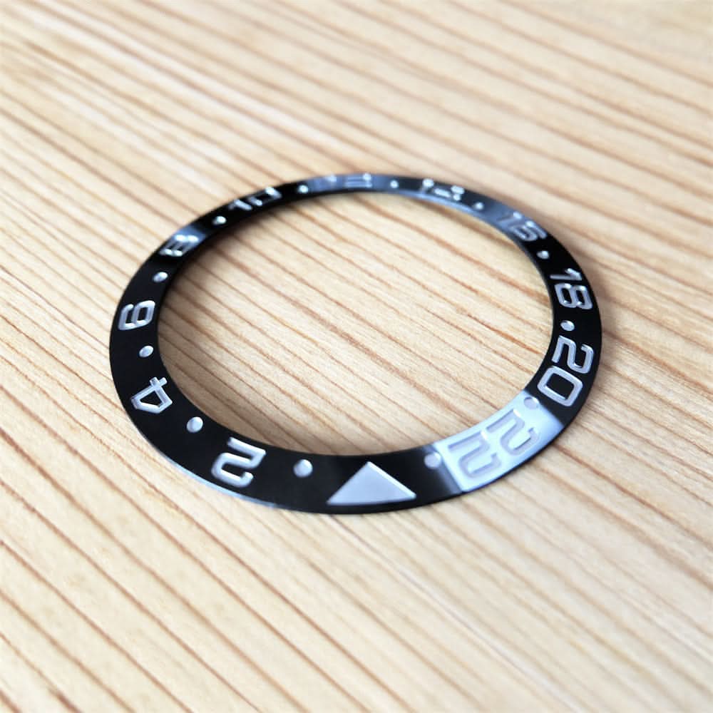 Talle White Gold Número de alta calidad Azul Rojo Inserto de bisel de cerámica para Rolex GMT Master II Watch