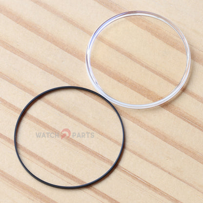 Box-shaped Watch Sapphire Crystal&Gasket for IWC Da Vinci Perpetual Calendar IW3921 43mm Glass - watch2parts