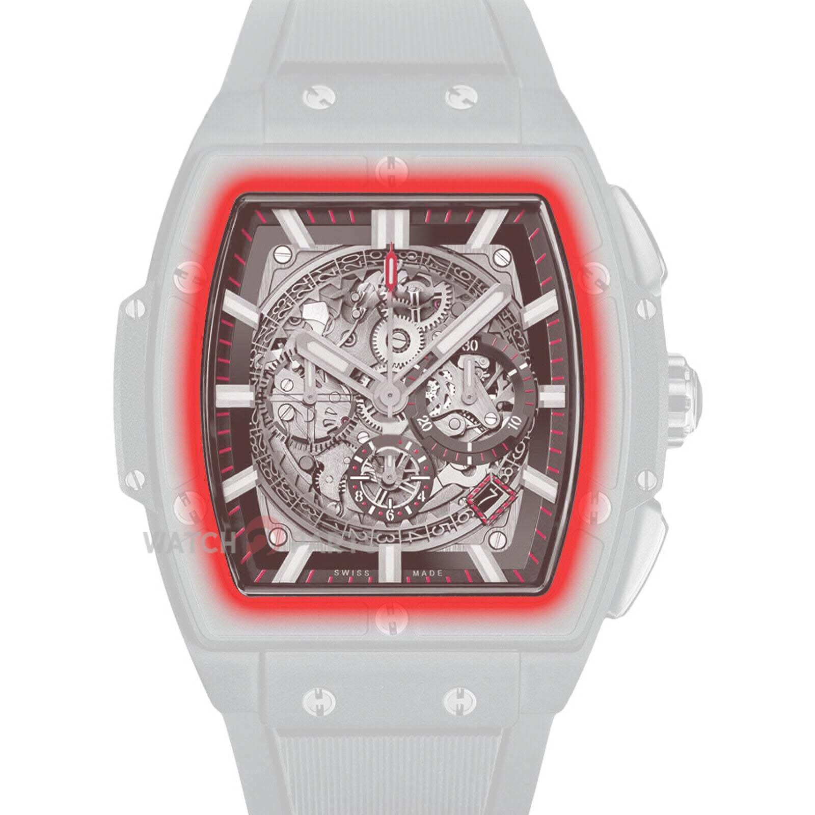 Sapphire Crystal per Hublot 601 Spirit of Big Bang Front & Case Back Watch Glass