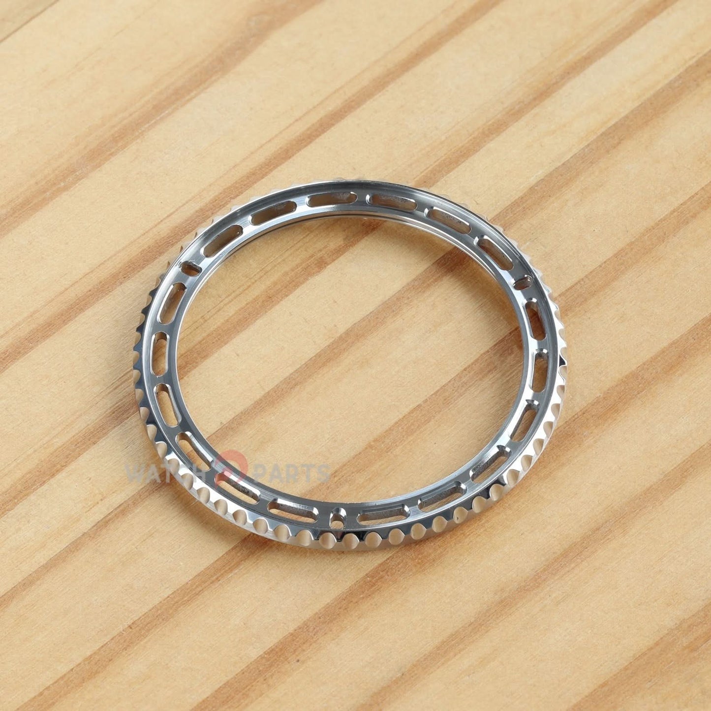 Bisel estriado+Junta de bisel de goma+Haga clic en Spring+Tension Spring+Bisel de retención para Rolex GMT-Master II 126710/116710