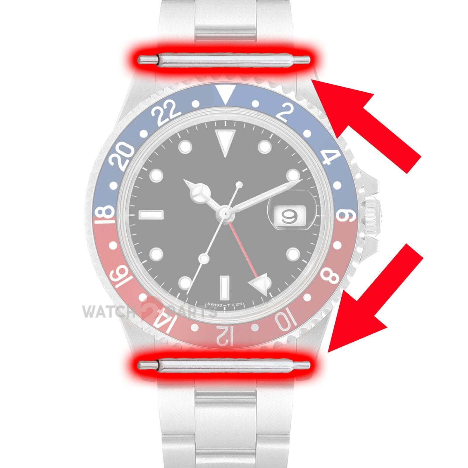 Watch-Gurt-Armband-Stift für Rolex GMT-Master II 16710 Uhr Stahlband Uhr