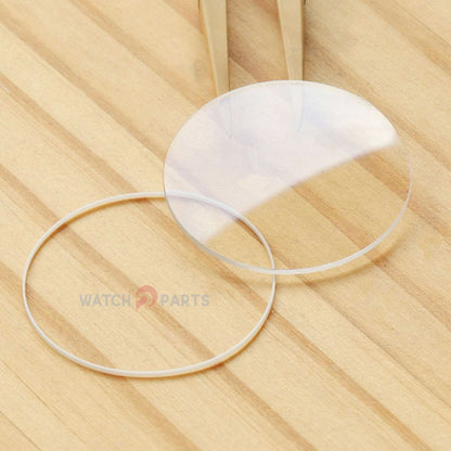 Crystal Sapphire per Ulysse Nardin Dual Time UN 3346-126 Glass d'oro