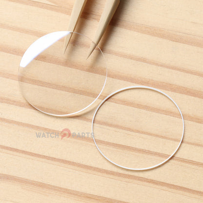 Watch Sapphire Crystal&Gasket for Vacheron Constantin VC Patrimony 85180/86180 Front&Case Back Glass