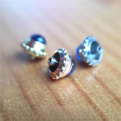 Blue Sapphire Crystal Watch Crown pour Cartier Tank / Ronde Lady's Watch