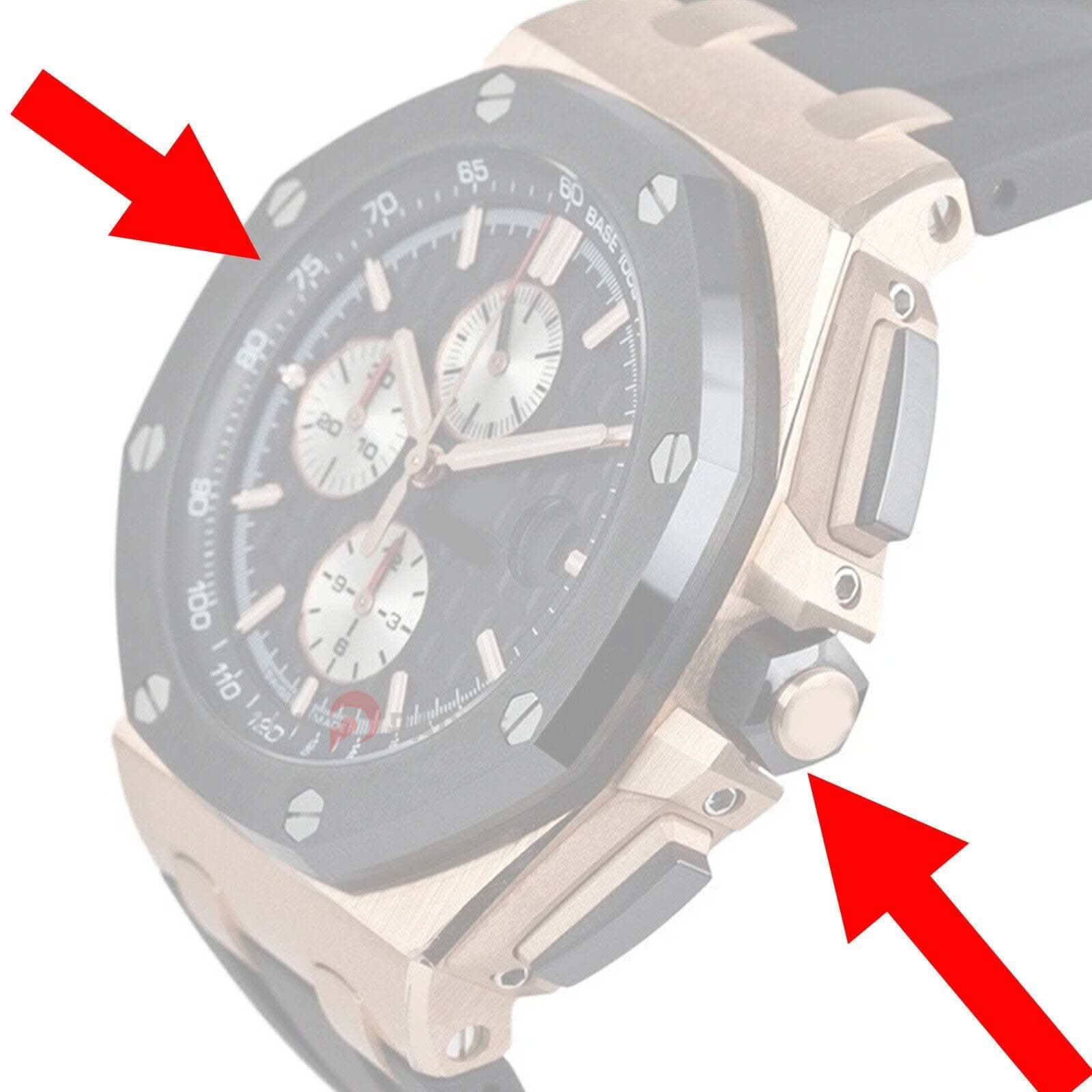 Regarder le joint en caoutchouc pour Audemars Piguet 26401 Royal Oak Offshore Staterproof Ring