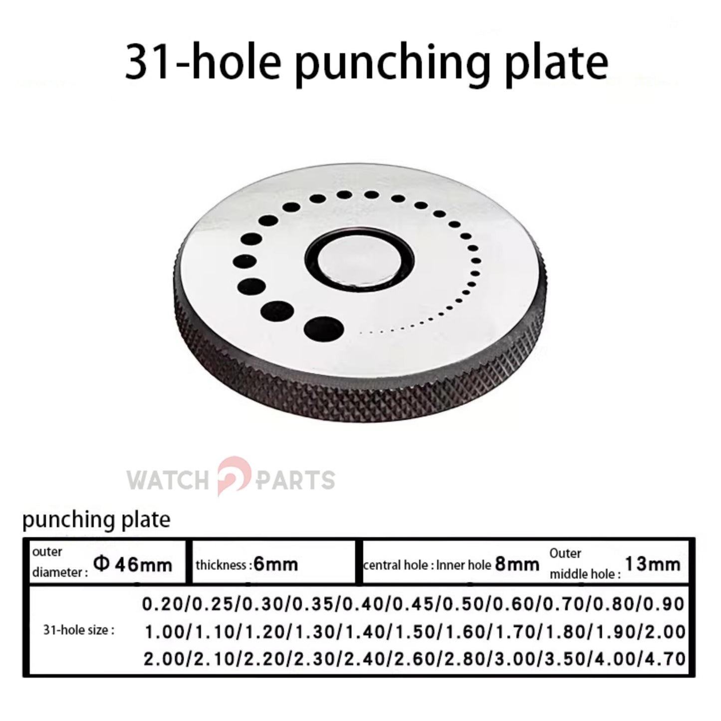 Professional Watchmaker Staking Set–Precision Punch&Anvil Bench Tool Kit for Pressing Hands&Balance Staffs&Gears&Rotor Bearing Screw