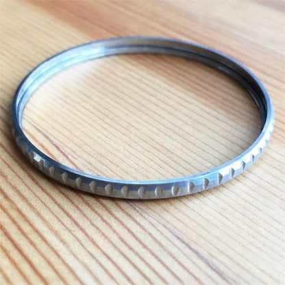 Tooth Fluted ceramic bezel for Blancpain Fifty Fathoms Bathyscaphe 5000  Men's Watch