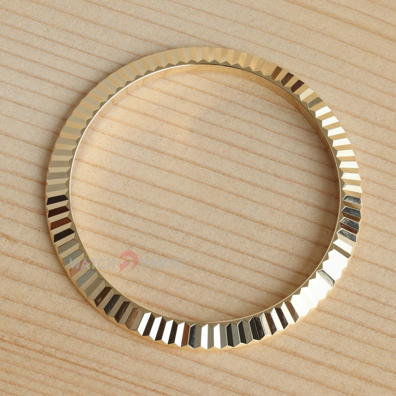 Solide 18 carats à l'or cannelé pour Rolex Datejuste 41 126333 126334 126303 126300