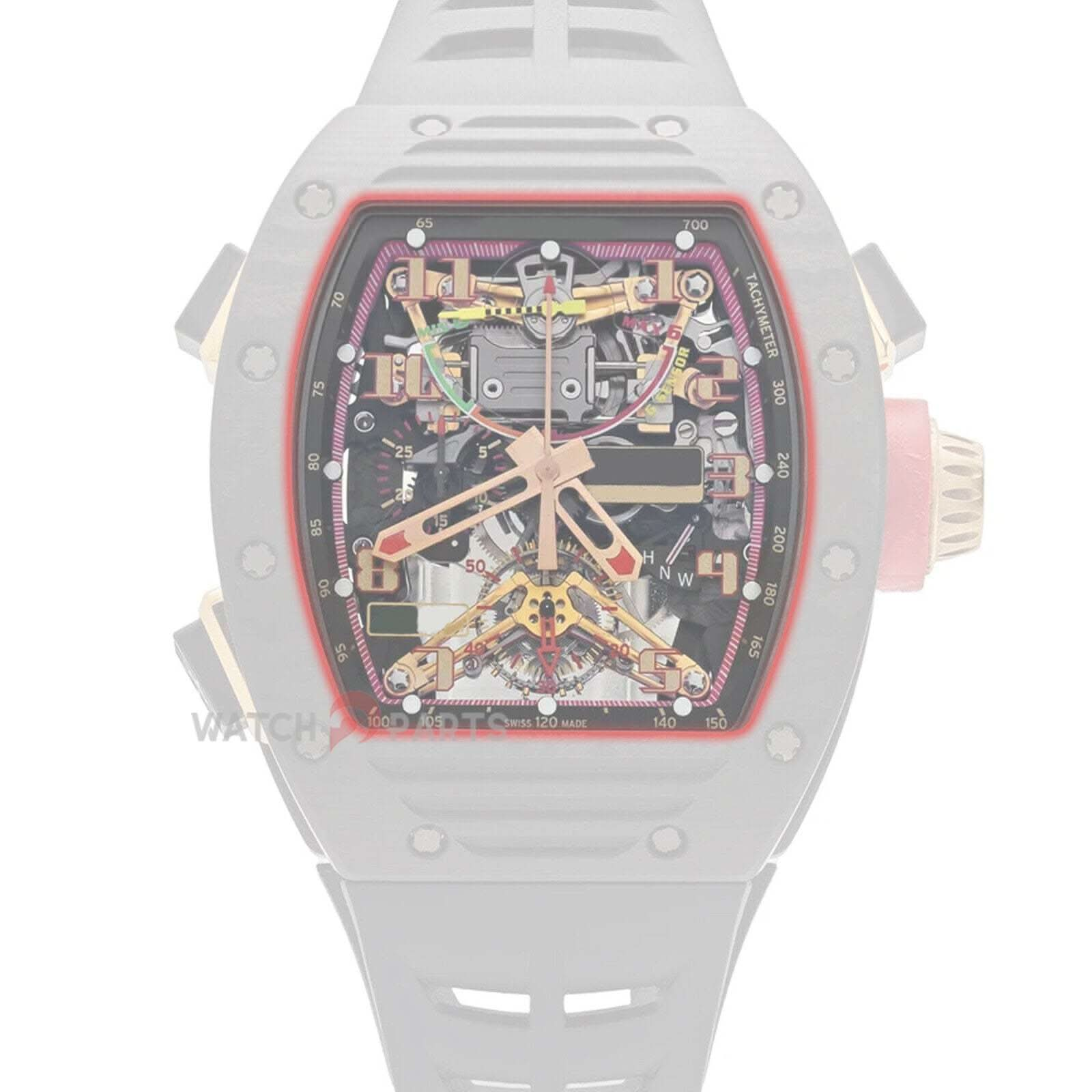 Sapphire Watch Crystal für Richard Mille RM50-03/RM50-01 Automatisches Uhrenglas