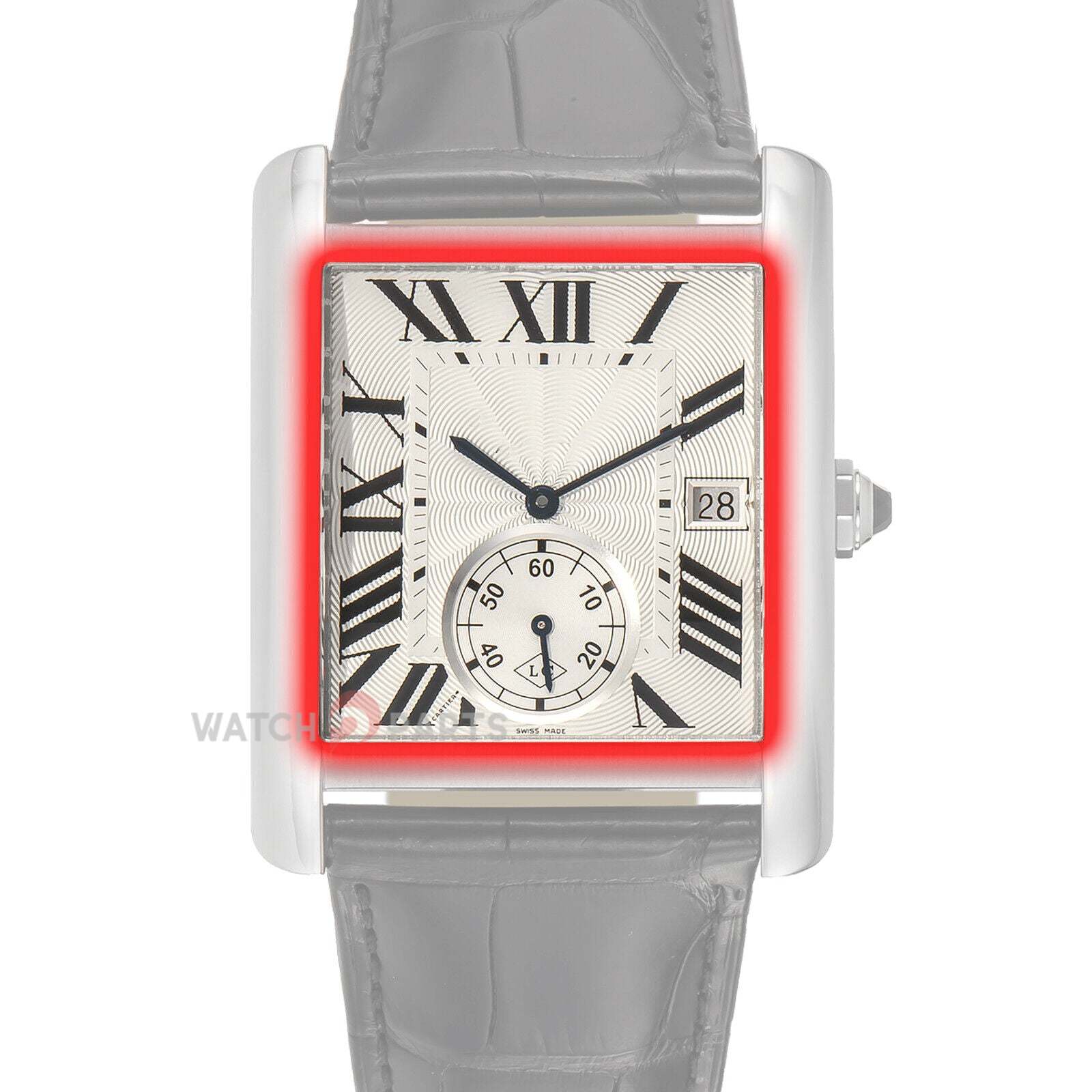 Watch Sapphire Crystal for Cartier Tank Mc 3589 Watch Glass