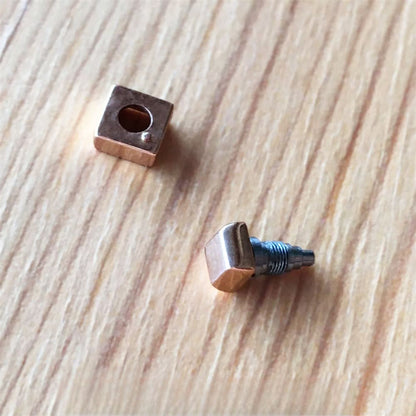 18K Gold Uhrenscheißer -Drücker -Taste für Pasha de Cartier 32 mm 2812 Uhrenbandschraubstab Teile