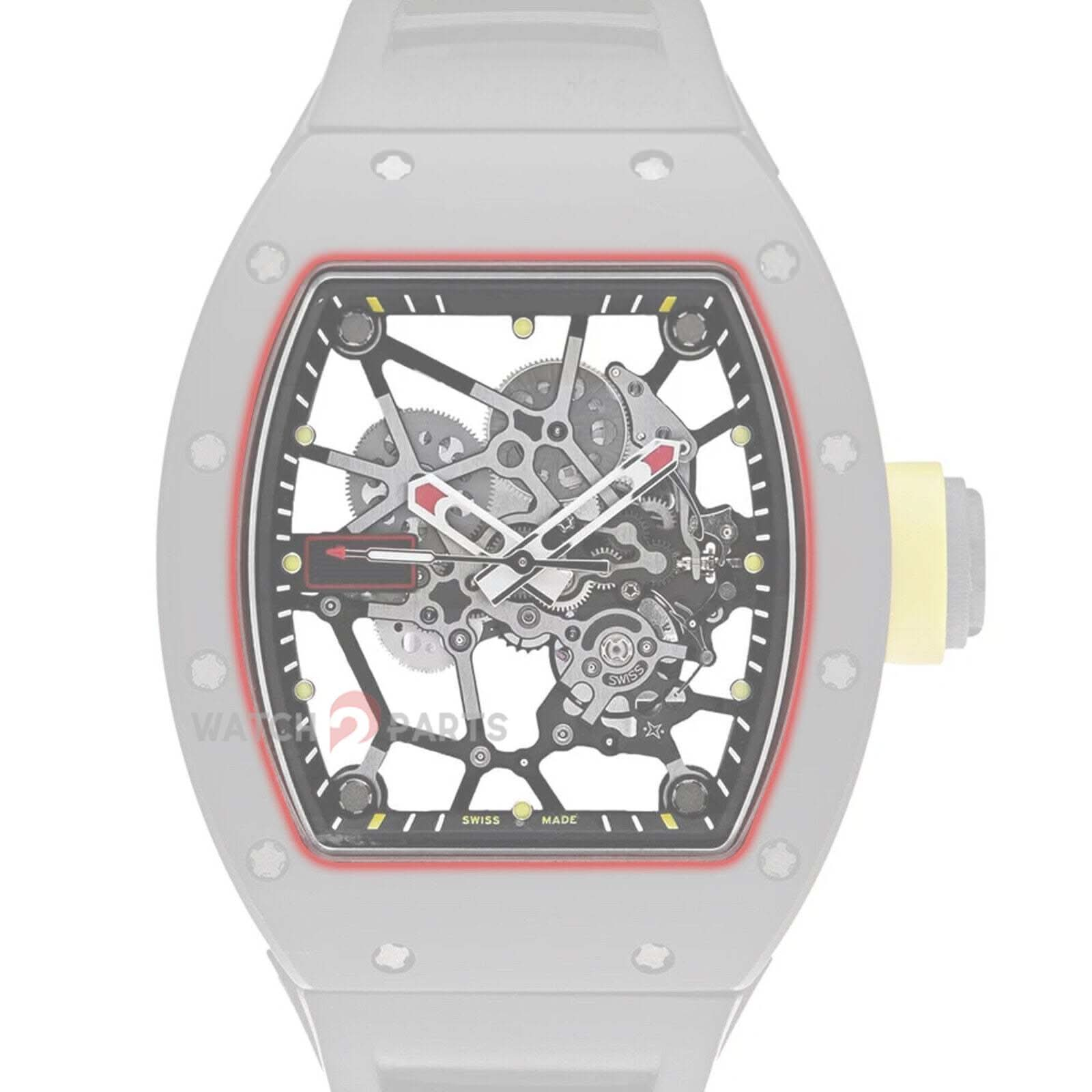 Cristal de reloj de zafiro para Richard Mille RM035/RM35-01/RM35-02 Vidrio automático