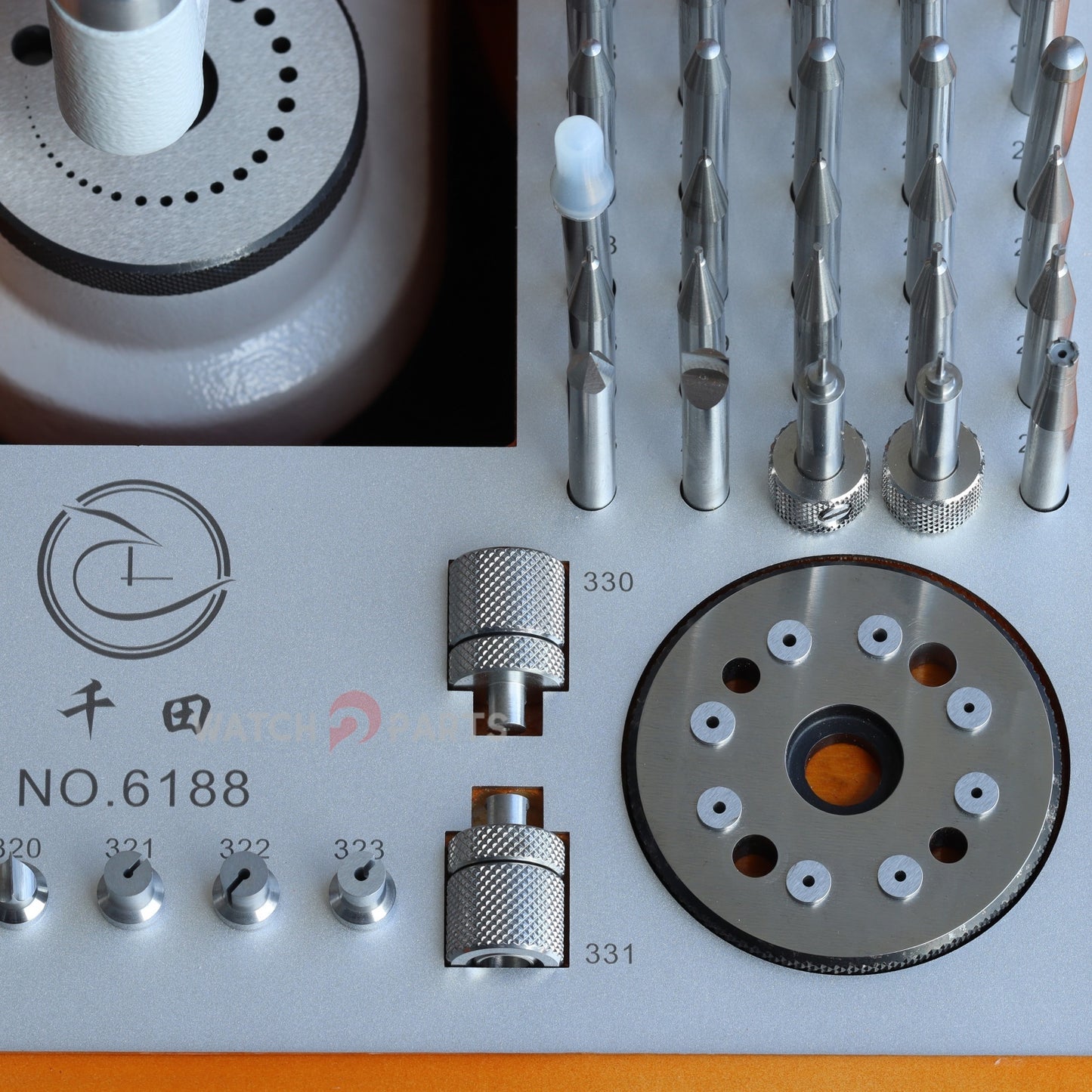 Professional Watchmaker Staking Set–Precision Punch&Anvil Bench Tool Kit for Pressing Hands&Balance Staffs&Gears&Rotor Bearing Screw